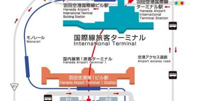 Haneda international airport kaart