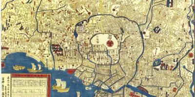 Kaart van het oude Tokio