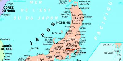 Kaart van Japan Tokyo