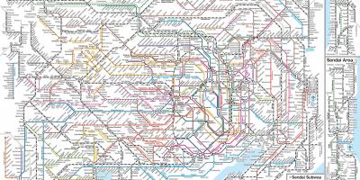 Japan rail kaart Tokyo