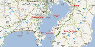 Kaart van de baai van Tokio