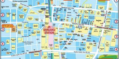 Kaart van Shinjuku